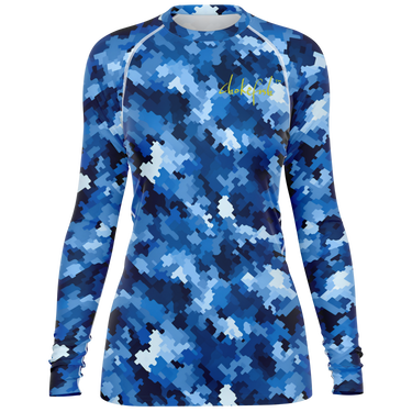 Chokefish™ Long Sleeve Rashguard Camouflage Woman's Shirt-013